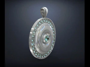 pendant sun disc 3D Print Model