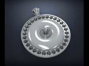 pendant sun disc 3D Print Model