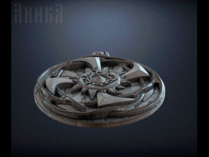 jewelry pendant ancient slavic kolovrat 3D-printmodel