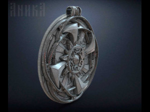 jewelry pendant ancient slavic kolovrat 3D-printmodel