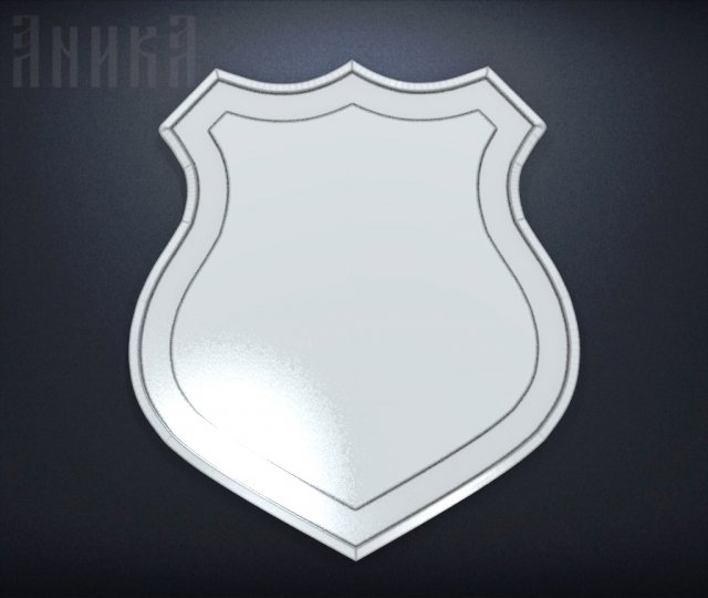 base for coat of arms with shield 3D-printmodel .c4d .max .obj .3ds .fbx .stl .blend 