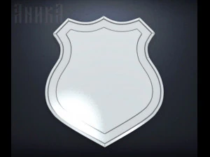 ढाल के साथ हथियारों के कोट के लिए आधार 3D प्रिंट मॉडल