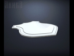 base for coat of arms with shield 3D-printmodel