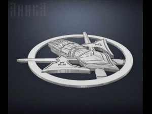 beret badge 101 brigade 3D Print Model