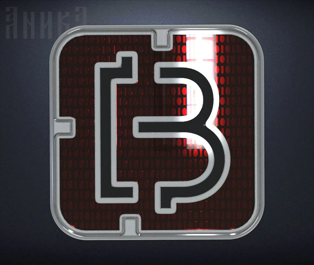 bitcoin icon 3D Print Model .c4d .max .obj .3ds .fbx .stl .blend 