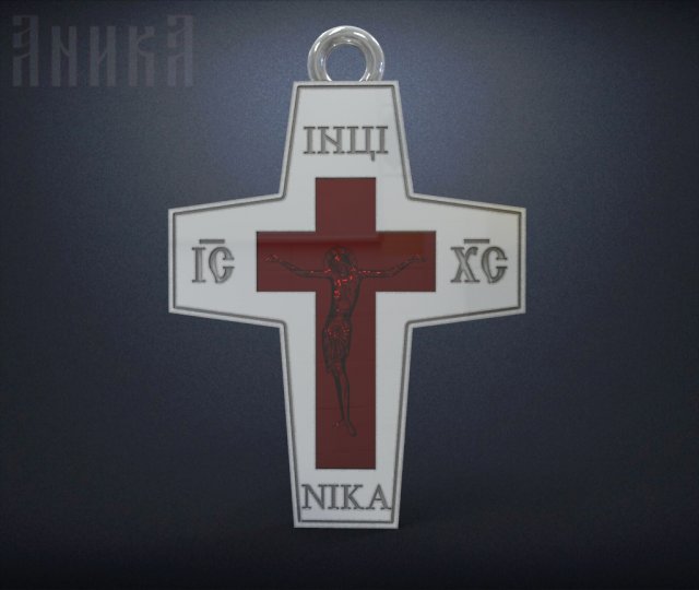 orthodox cross 3D Print Model .c4d .max .obj .3ds .fbx .stl .blend 