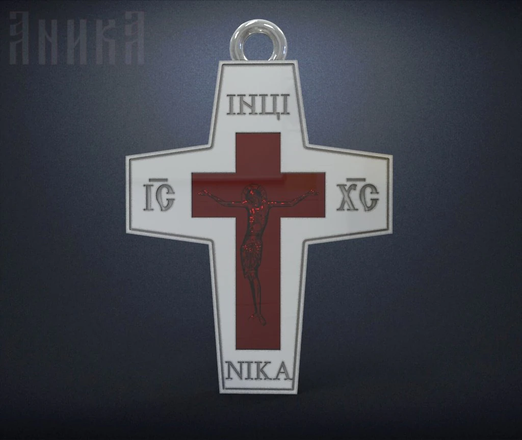 orthodox cross 3D Print Model .c4d .max .obj .3ds .fbx .stl .blend 