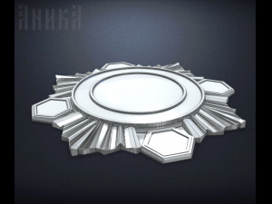 base under the sign with honeycombs 3D Print Model