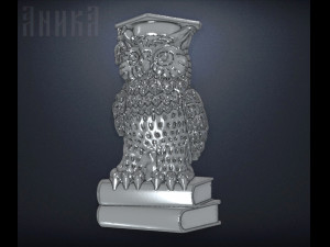 sign wise owl 3D Print Model