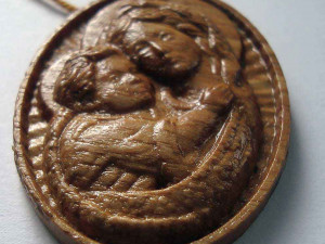 pendant virgin mary with baby christ 3D-Druckmodell