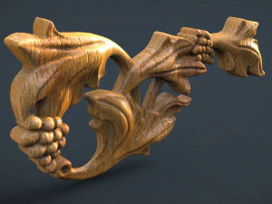 decor grape stems 3D Print Model