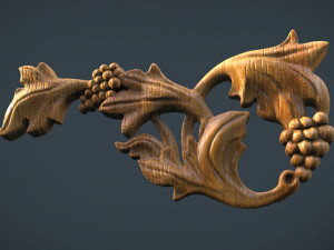 decor grape stems Modelo de impresión 3D