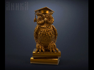 statuette wise owl 3D Print Model