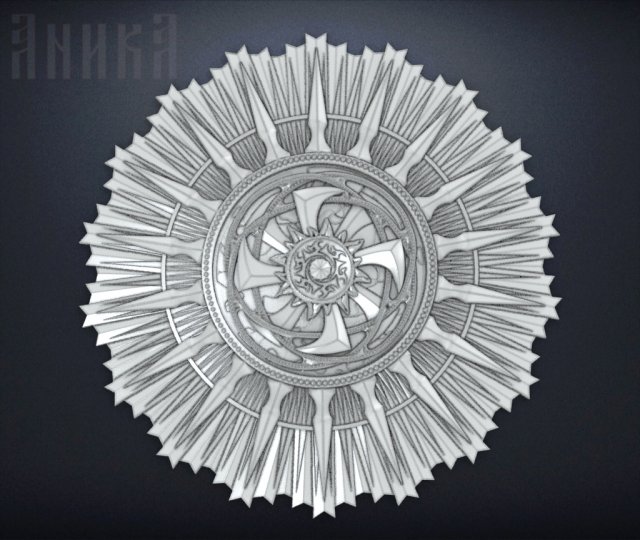 order of the old slavic kolovrat 3D Baskı Modeli .c4d .max .obj .3ds .fbx .stl .blend 