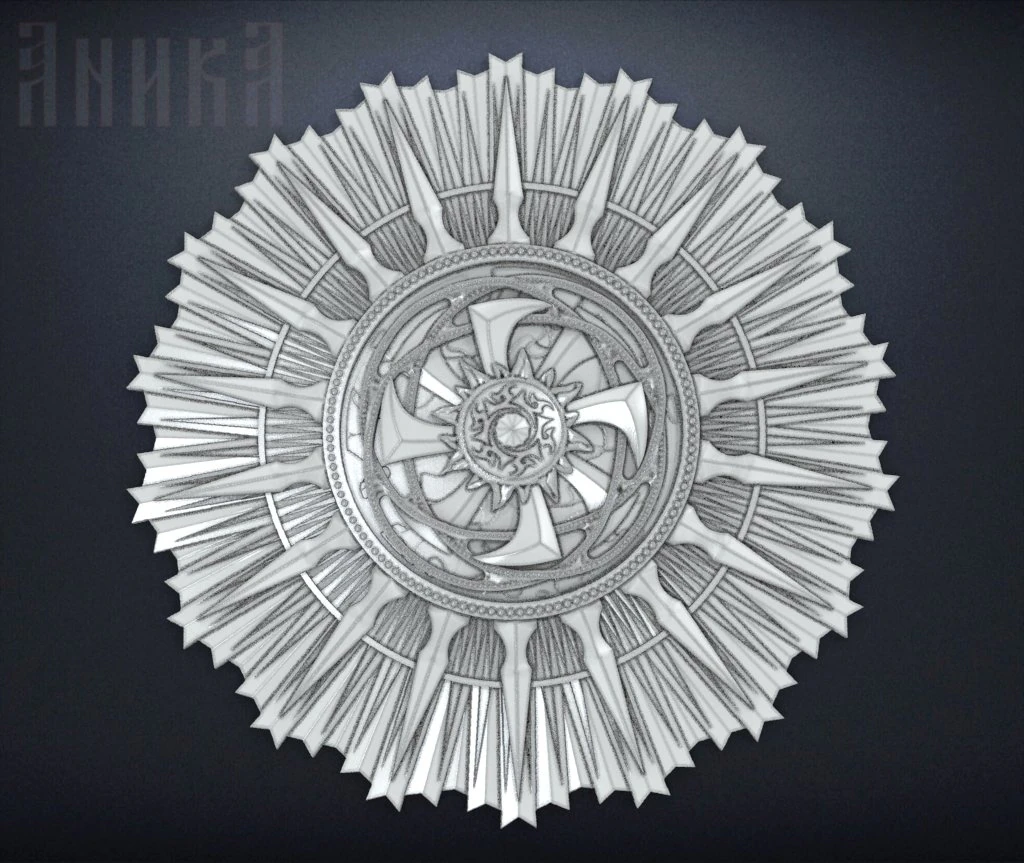 order of the old slavic kolovrat 3D Print Model .c4d .max .obj .3ds .fbx .stl .blend 