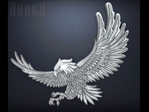 badge eagle 3D Print Model