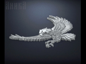 badge eagle 3D प्रिंट मॉडल