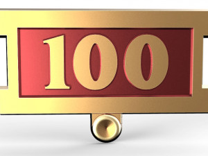 medal 100 years of the october revolution 3D प्रिंट मॉडल