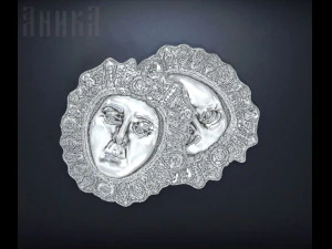 значок де ла Вирхен дель Росио 3D Принт Модель