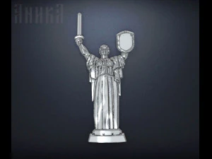badge monument motherland ukraine kiev 3D Print Model