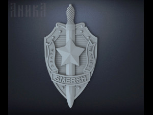 badge death to spies fantasy smersh 3D-Druckmodell