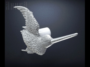 badge bird snipe jack-snipe 3D 打印模型