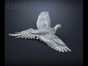 badge pheasant bird 3D Print Model
