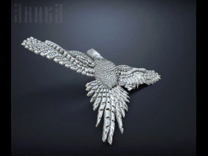 badge pheasant bird 3D Print Model