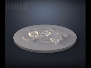 badge face of christ 3D Print Model