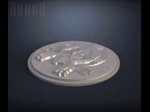 badge face of christ 3D-printmodel