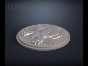badge face of christ 3D Print Model