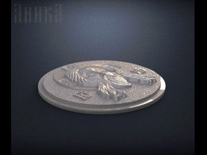 badge face of christ 3D-printmodel