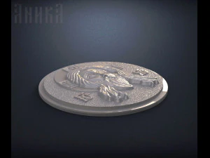 badge face of christ 3D Print Model
