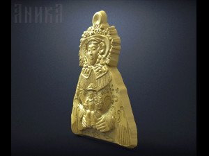 amulet de la virgen del rocio 3D Принт Модель