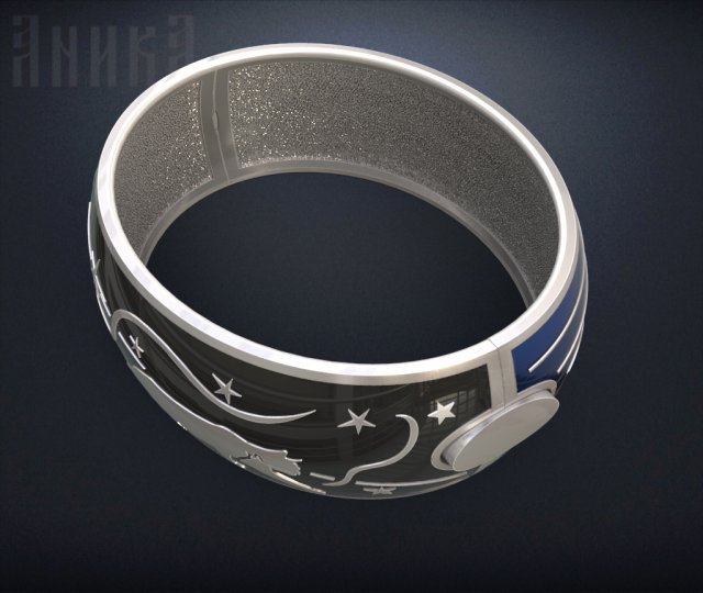 bracelet light and darkness 3D Print Model .c4d .max .obj .3ds .fbx .stl .blend