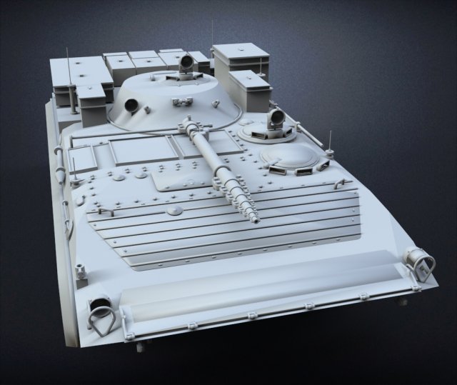 infantry fighting vehicle bmp-1 3D 打印模型 .c4d .max .obj .3ds .fbx .stl .blend 