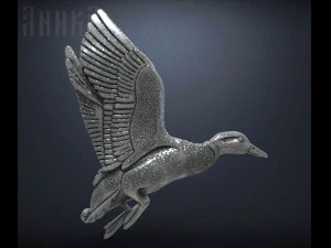 wild duck badge 3D Print Model