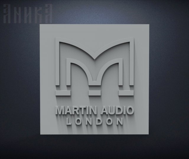 badge martin audio london Modelo de impresión 3D .c4d .max .obj .3ds .fbx .stl .blend 