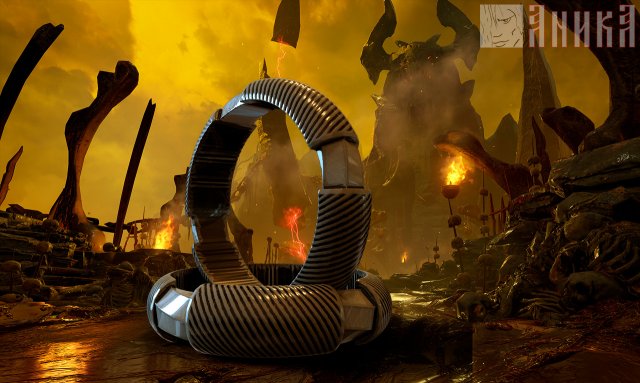 ring doom 3D-printmodel .c4d .max .obj .3ds .fbx .stl .blend 