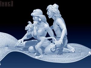 composition aladdin 3D Print Model
