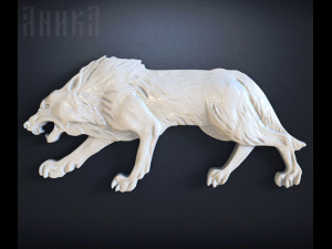 wolf icon 3D Print Model