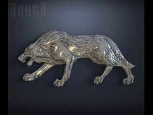 wolf icon 3D Print Model