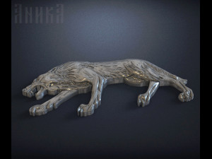 wolf icon Model do druku 3D
