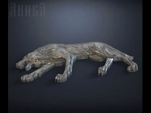 wolf icon 3D Print Model