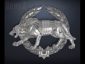wolf icon 3D Print Model