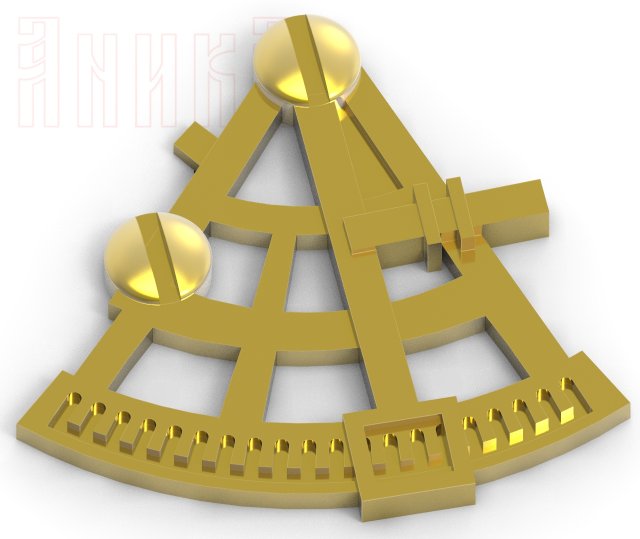 sextant device icon Modello di stampa 3D .c4d .max .obj .3ds .fbx .stl .blend 