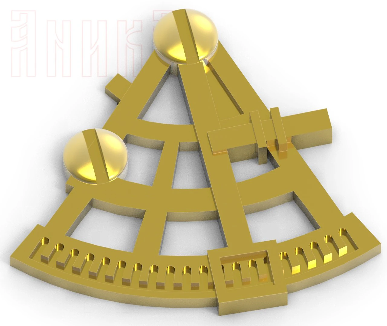 sextant device icon 3D Print Model .c4d .max .obj .3ds .fbx .stl .blend 