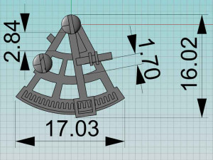 sextant device icon Modello di stampa 3D