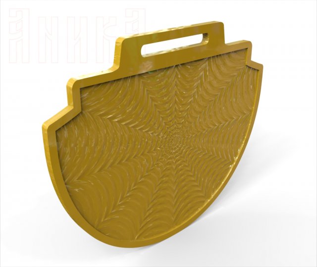 base for a double-sided sports medal with background pattern 04 3D Print Model .c4d .max .obj .3ds .fbx .stl .blend