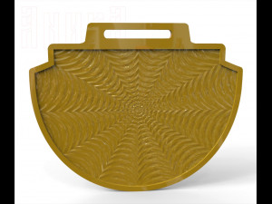base for a double-sided sports medal with background pattern 04 3D Print Model